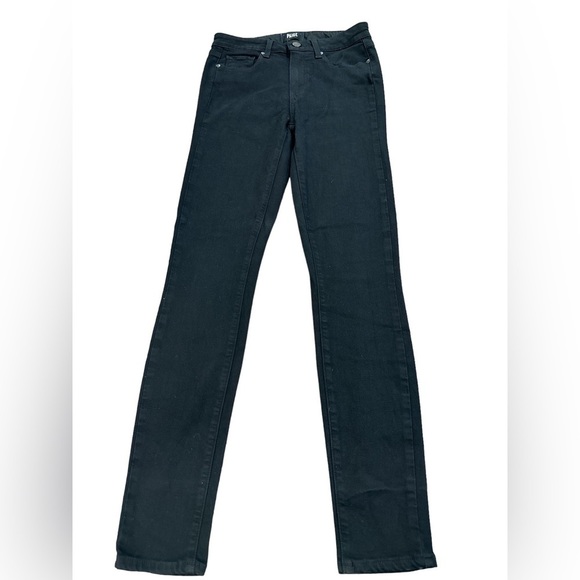 PAIGE Hoxton Ultra Skinny Black Jeans Sz 26 Excellent - Picture 1 of 5